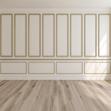 Beige Wall Wood Floor Photo Booth Prop Backdrops for Wedding