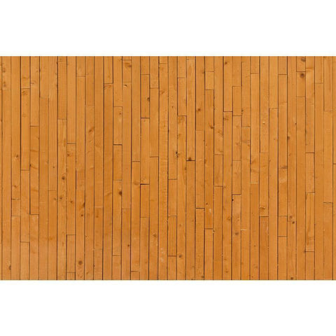 Yellow Narrow Wood Floor Texture for Photo Booth Rubber Floor Mat