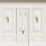 White Texture Vintage Door Wall Light Backdrop for Wedding