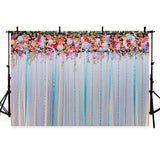 Wedding Backdrop Drapes Tablecloth Non Reflective Colorful Girl Baby Show Backdrop