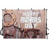 Wood Backdrop White Happy Father's Day Photography Background