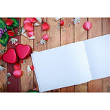 White Paper Red Flowers Decoration Wood Floor Backdrop For Mother's Day Photography