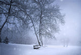 Snow Cover Tree Fog Winter Backdrops