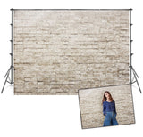 Vintage Grey Brick Wall Backdrops for Photo Booth Prop