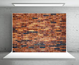 Dark Brown Brick Wall Photo Backdrop for Studio Prop
