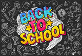 Colorful Back to School Backdrop for Photography Prop