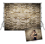 Vintage Grey Brick Wall Sports Backdrop for Photo Booth Prop