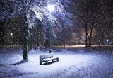 Night Winter Snow Photography Backdrop Christmas Background