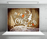 Christmas Wood Wall Photography Backdrop Photo Booth Props