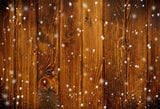 Brown Wood Wall Photography Backdrop for Christmas