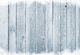White Snowflake Wood Wall Photography Backdrop Christmas Background