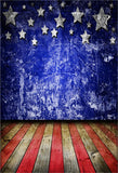 Abstract Wall Wooden Floor Independence Day Backdrop for Photography