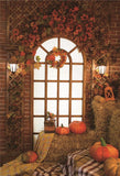 Fall Haystack Halloween Backdrop Pumpkin Backdrops
