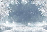 Christmas Winter Snow Holiday Backdrop for Photography Prop