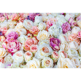 Printed Brilliant Floral Wall Photography Backdrop For Events