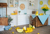 Happy Kitchen Lemon Backdrop for Party