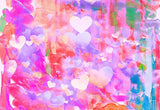 Colorful Sweet Valwntine's Day Wedding Backdrops for Couples