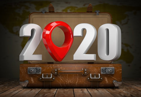 Retro Suitcase Wood Floor 2022 Backdrop