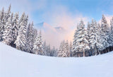 Snow Mountain Fabric Photography Backdrop