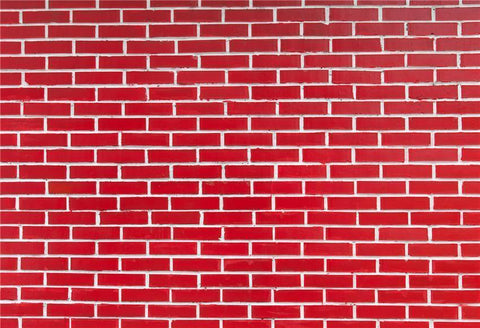 Red Brick Photo Booth Prop Background for Party Rubber Floor Mat